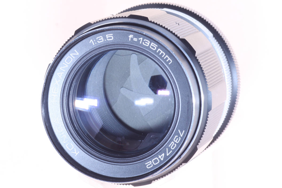 単焦点 中望遠 コニカ KONICA HEXANON AR 135mm F3.5 ヘキサノンレンズ 実用品 実写確認済b_画像8