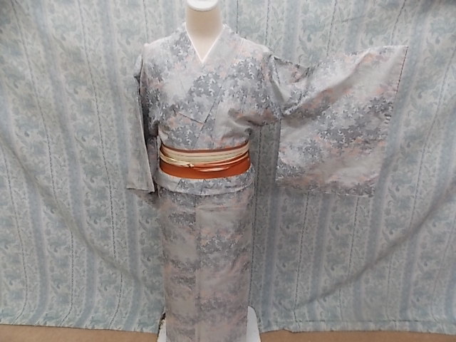 特別オファー きもの今昔 749 紬のきもの 紬絣大島柄袷きもの 蚊絣