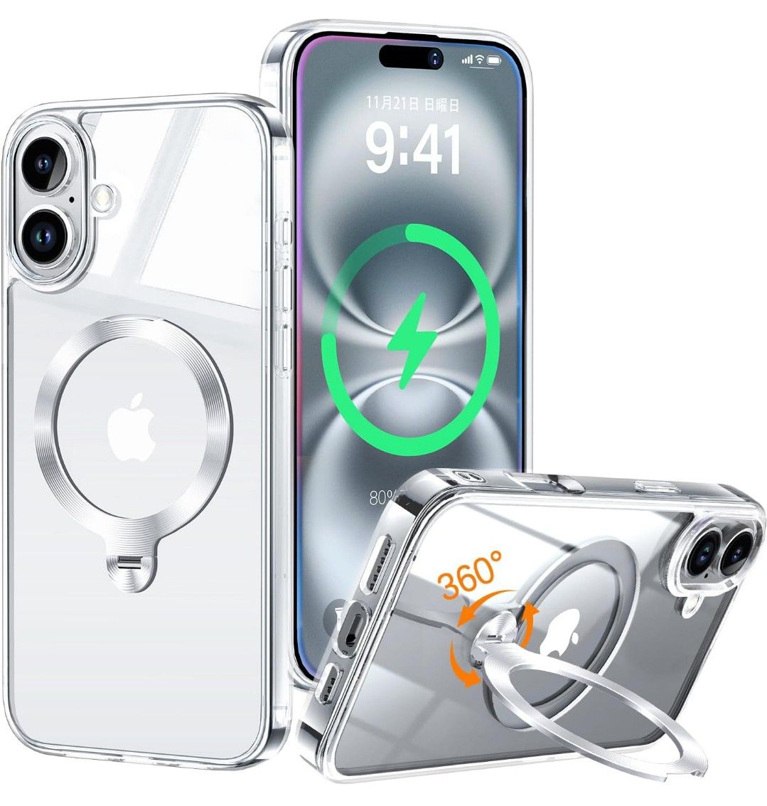 ZapNet iPhone 16 用 クリア ケース Magsafe 対応 ストラップ ZapNet iPhone 16 用 クリア ケース Magsafe 対応 ストラップ
