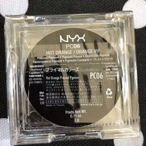 ★NYX 　海外人気コスメ　プライマルカラーズ　フェイスボディカラー　PC06　チーク　3g ホットオレンジ