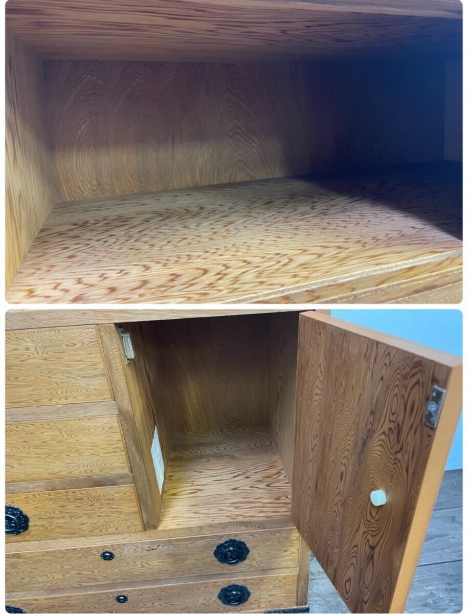 屋久杉 民芸家具 チェスト 箪笥 摺漆加工 76×41×92cm インテリア 屋久杉 民芸家具 チェスト 箪笥 摺漆加工 76×41×92cm インテリア