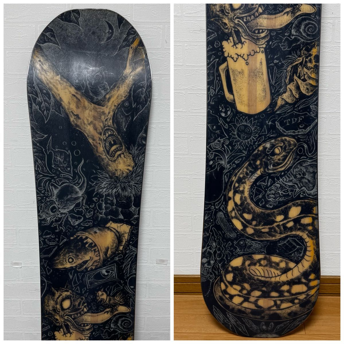 貴重】YES NOW BOARD TDF 156cm スノーボード ボード板 布施忠 貴重】YES NOW BOARD TDF 156cm スノーボード ボード板 布施忠