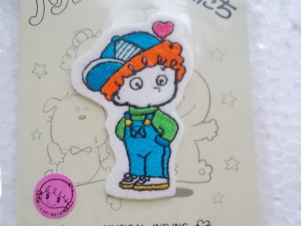 80s 昭和 レトロ アップリケ パルちゃん 男の子 ワッペン/パッチ かわいい キャラクター ポップ ファンシー 手芸② 283_画像4