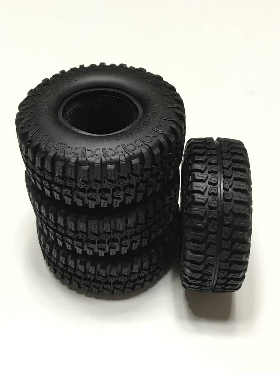 1/10 4X4 トラック　ロッククローラ　向け 102mm外径　オフロードタイヤ