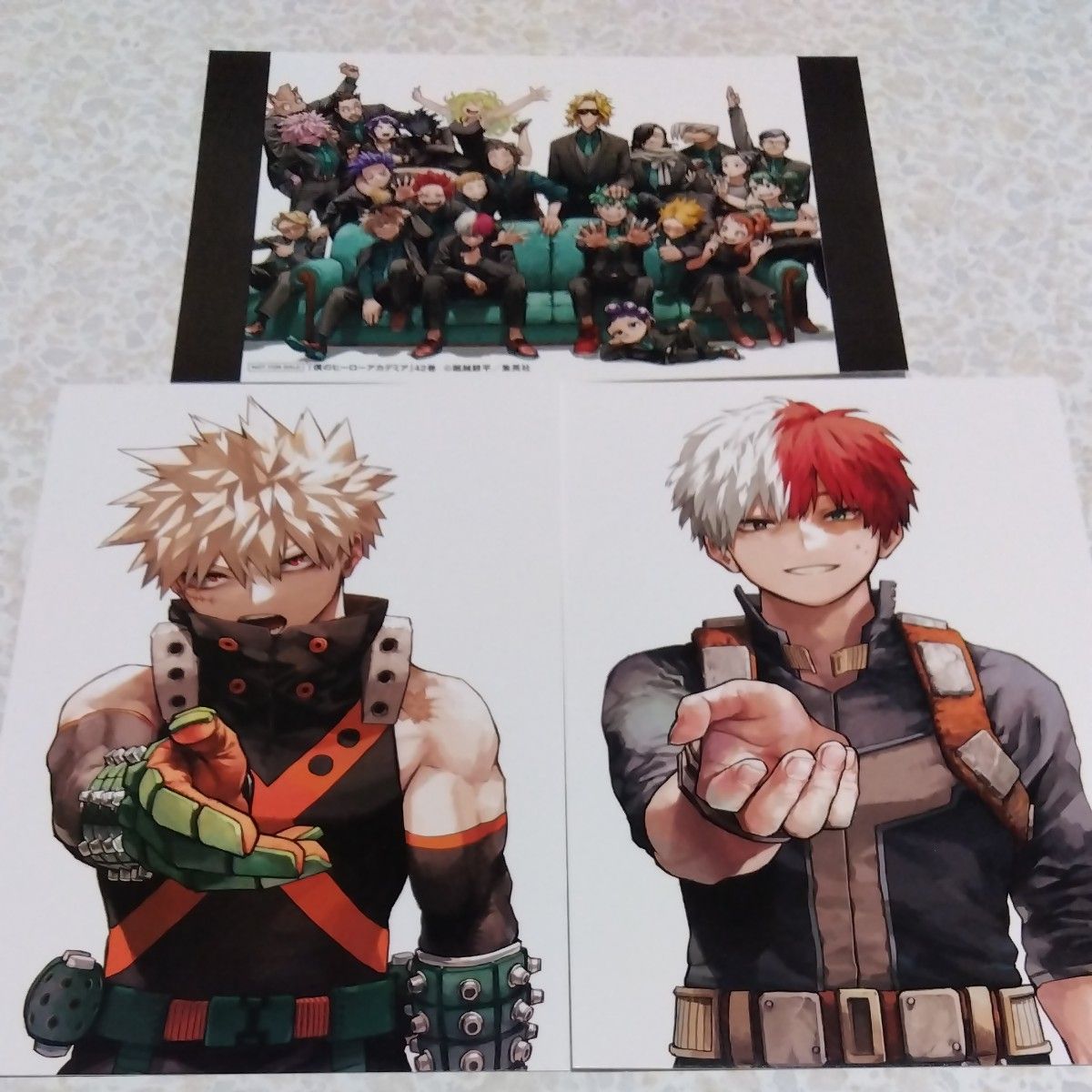 僕のヒーローアカデミア 42巻 特典 イラストカード 3種セット 僕のヒーローアカデミア 42巻 特典 イラストカード 3種セット
