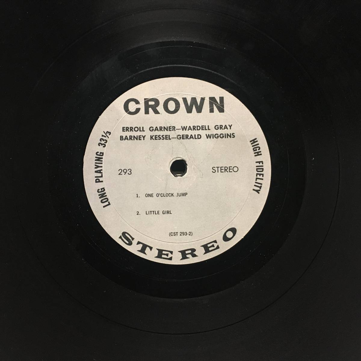 ◆ Erroll Garner, Wardell Gray, Barney Kessel, Gerald Wiggins ◆ Crown 米 _画像3