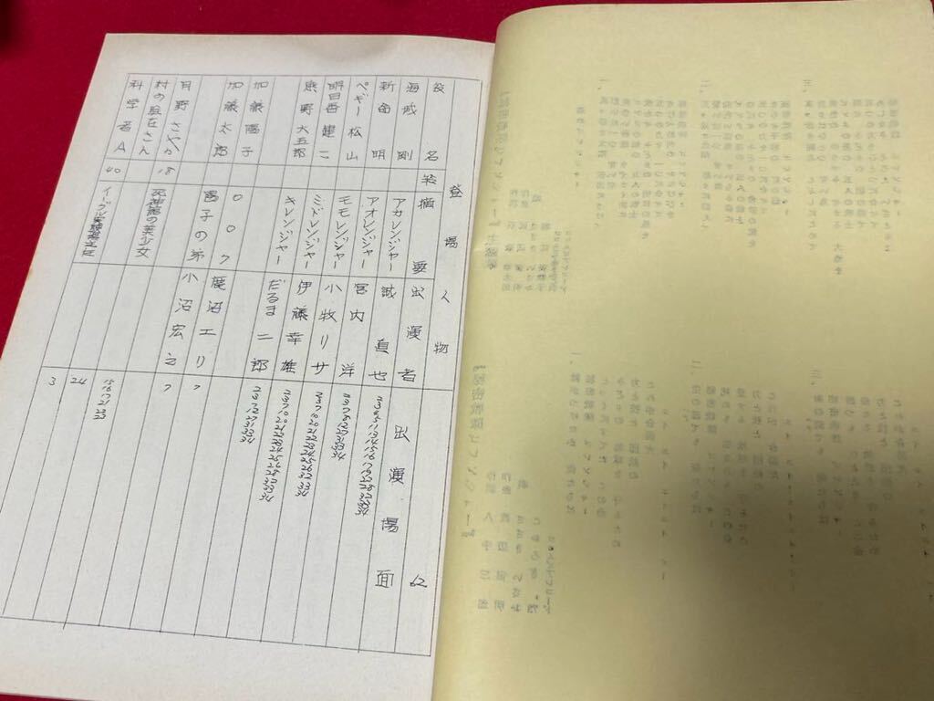 秘密戦隊ゴレンジャー 誠直也 宮内洋 小牧りさ だるま次郎 直筆 秘密戦隊ゴレンジャー 誠直也 宮内洋 小牧りさ だるま次郎 直筆