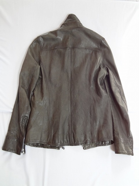 junhashimoto ジュンハシモト 定価178,500円 made in japanレザージャケット VINTAGE BLOUSON サイズ2　_画像6