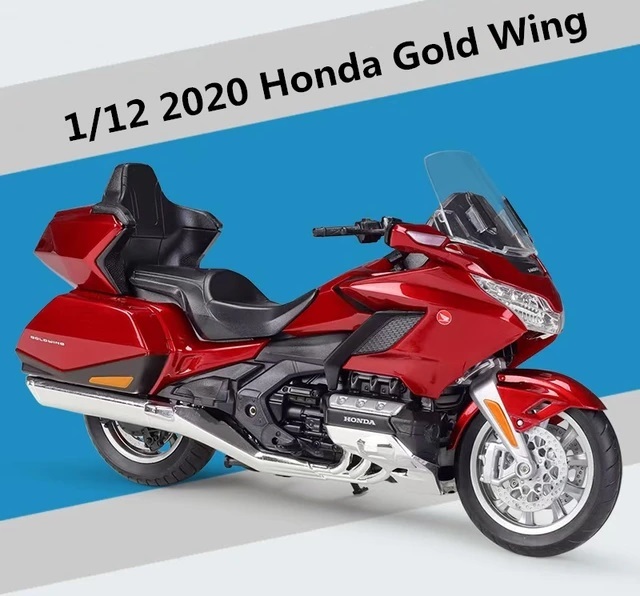 価格改定 2色 レッド ホワイト ミニカー 1/12スケール ホンダ ゴールドウィング バイク Gold Wing 20202 ダイキャス 赤 G115 G152 A617