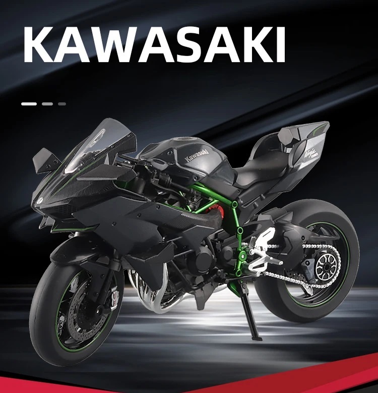 調整価格 完成品 オートバイ 1/9スケール KAWASAKI NINJA H2R ミニカー カワサキ ニンジャ 合金 ブラック ブラック サウンド ライト J132