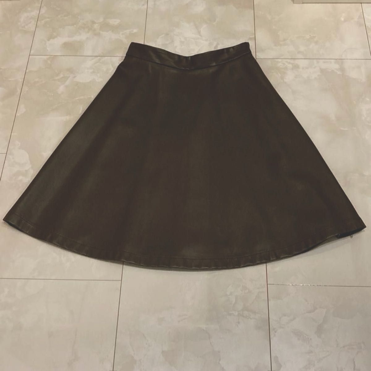 Loungedress ラウンジドレス ブラウンフェイクレザースカート Loungedress ラウンジドレス ブラウンフェイクレザースカート