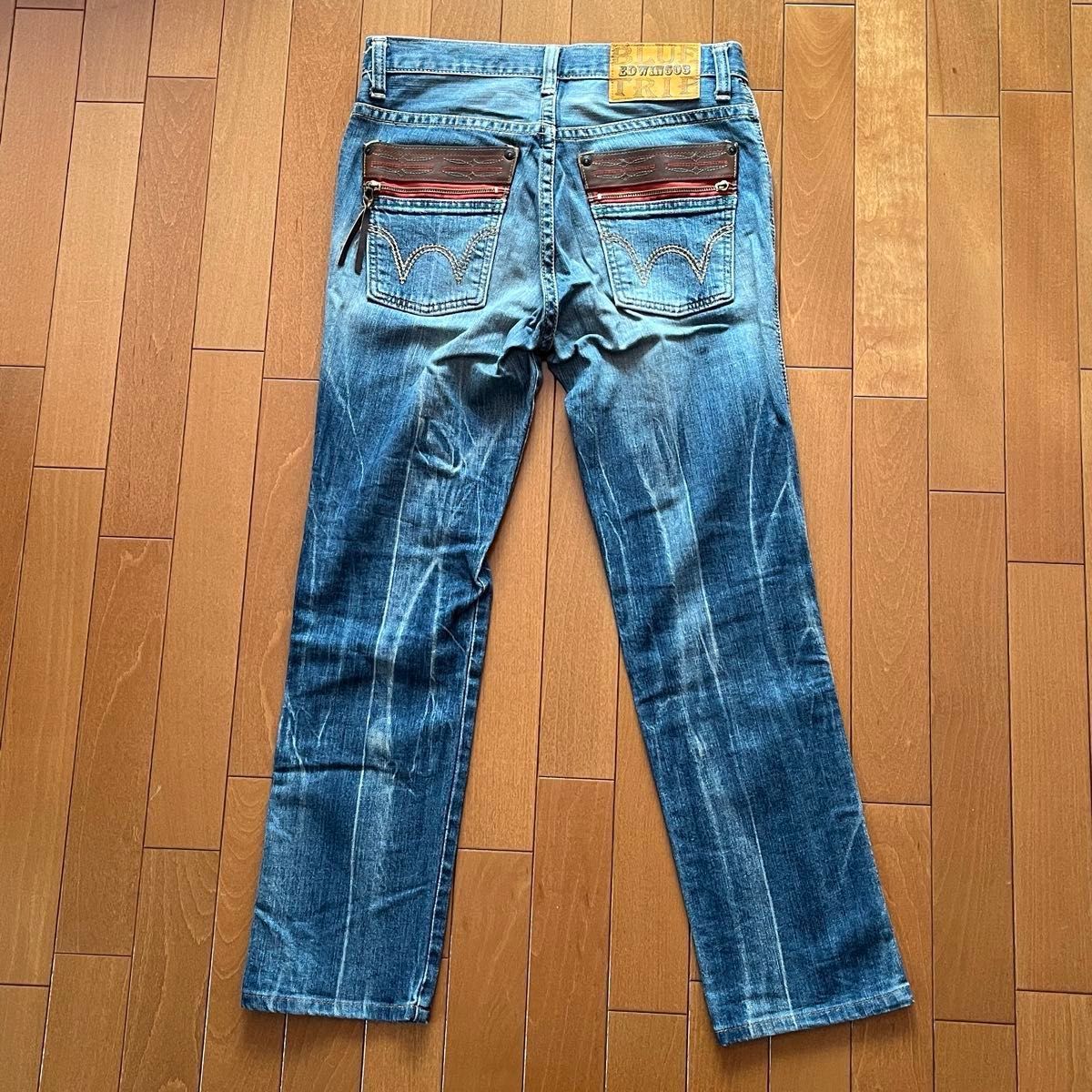 EDWIN エドウィン 503 ブルートリップ ダメージ加工 ジーンズ EDWIN エドウィン 503 ブルートリップ ダメージ加工 ジーンズ