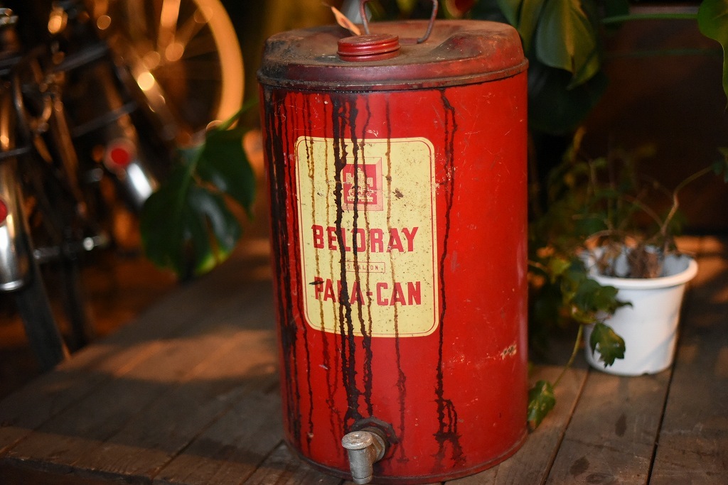 583 Vintage [BEL-RAY] OIL can oil can motor oil Britain made MADE IN ENGLAND antique Vintage Britain England 