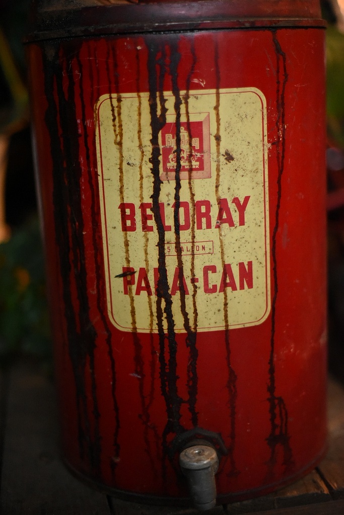 583 Vintage [BEL-RAY] OIL can oil can motor oil Britain made MADE IN ENGLAND antique Vintage Britain England 