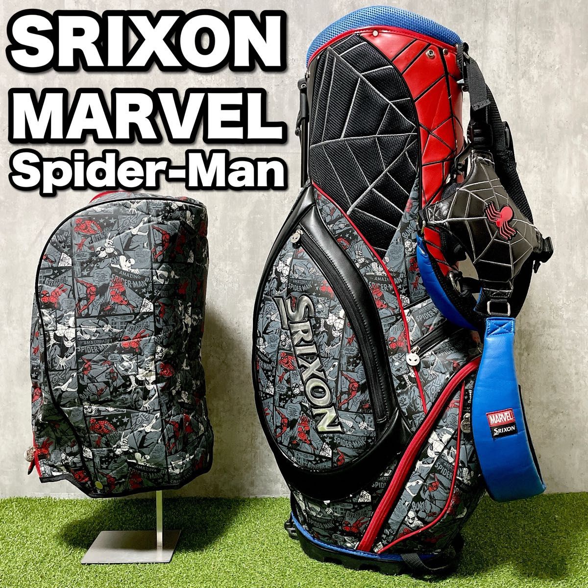 激レア SRIXON MARVEL スパイダーマン コラボ キャディバッグ 激レア SRIXON MARVEL スパイダーマン コラボ キャディバッグ