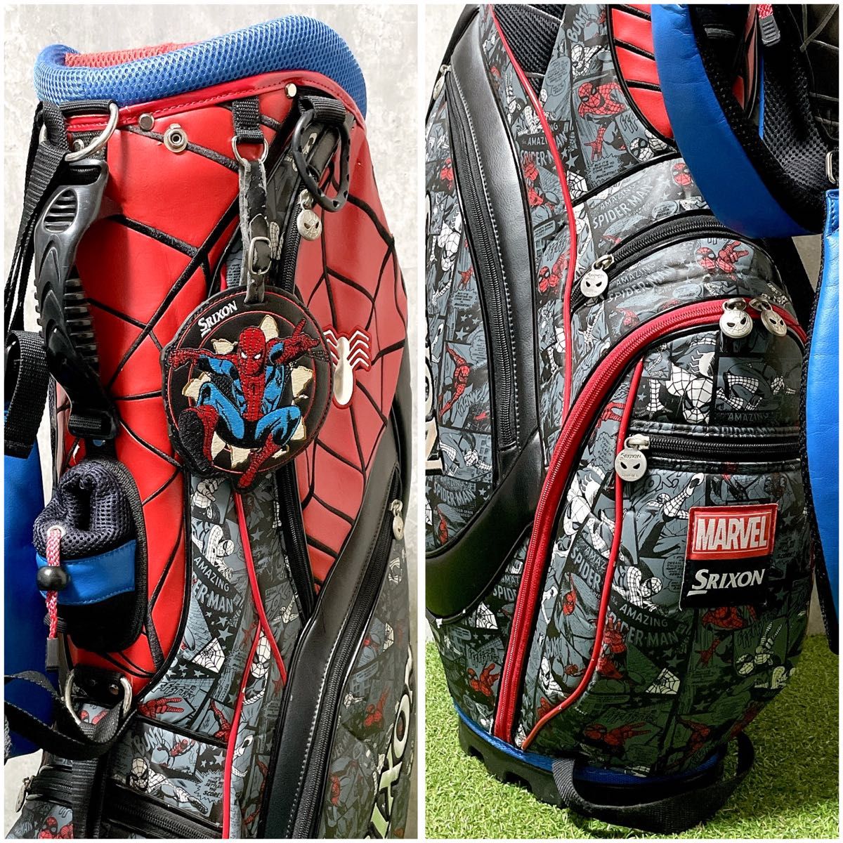 激レア SRIXON MARVEL スパイダーマン コラボ キャディバッグ 激レア SRIXON MARVEL スパイダーマン コラボ キャディバッグ
