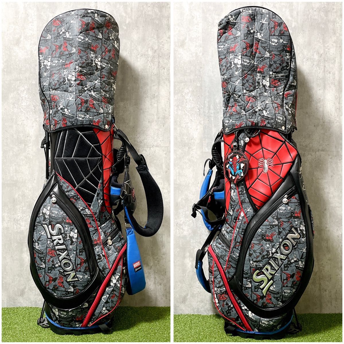 激レア SRIXON MARVEL スパイダーマン コラボ キャディバッグ 激レア SRIXON MARVEL スパイダーマン コラボ キャディバッグ