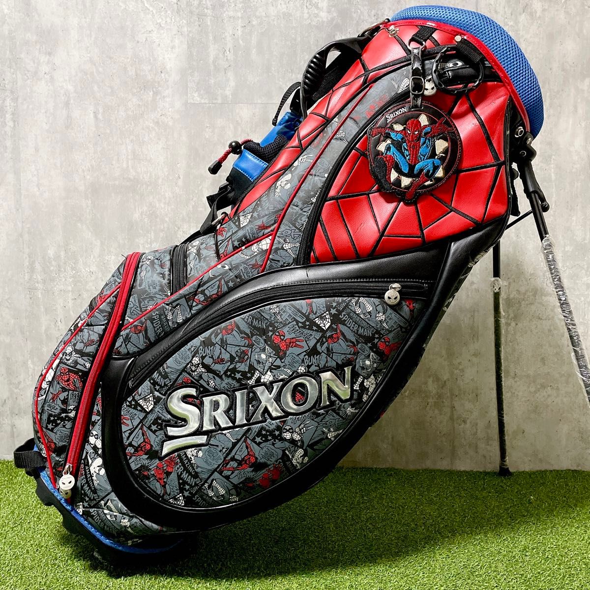 激レア SRIXON MARVEL スパイダーマン コラボ キャディバッグ 激レア SRIXON MARVEL スパイダーマン コラボ キャディバッグ
