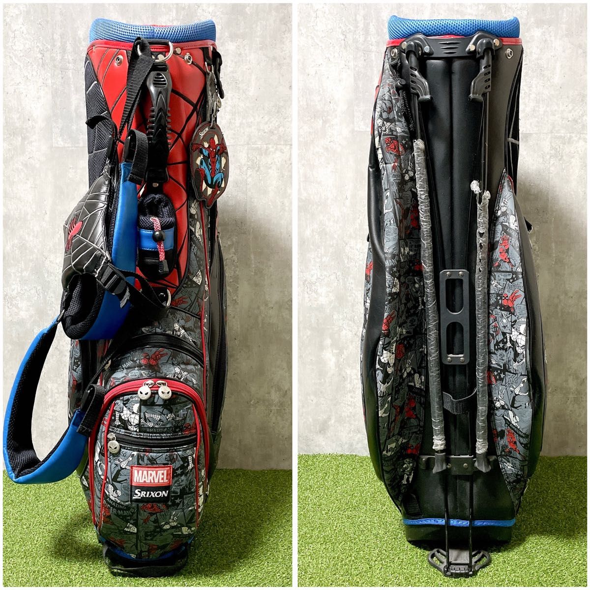 激レア SRIXON MARVEL スパイダーマン コラボ キャディバッグ 激レア SRIXON MARVEL スパイダーマン コラボ キャディバッグ