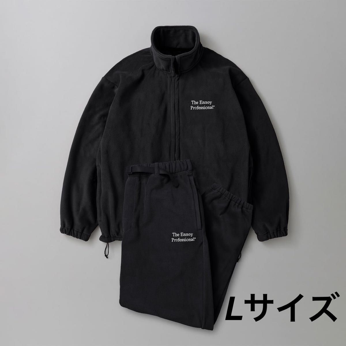 ☆*迎様 ennoy エンノイ フリースセットアップ 22AW ブラック Lサイ ennoy エンノイJACKET+PANTS (blackオンライン ショップ