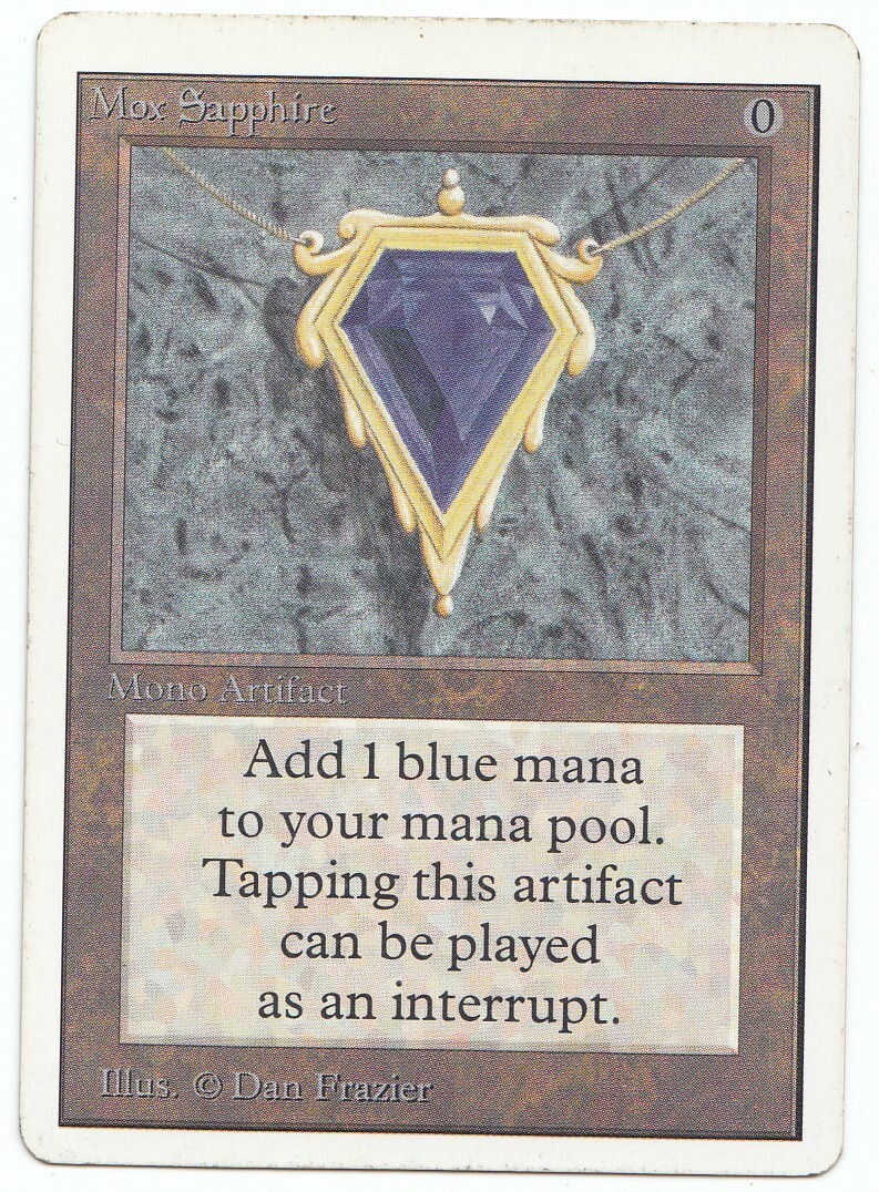 150000円 Mox Sapphire(2ED) 1.2枚目はスキャナ画像、3 150000円 Mox Sapphire(2ED) 1.2枚目はスキャナ画像、3
