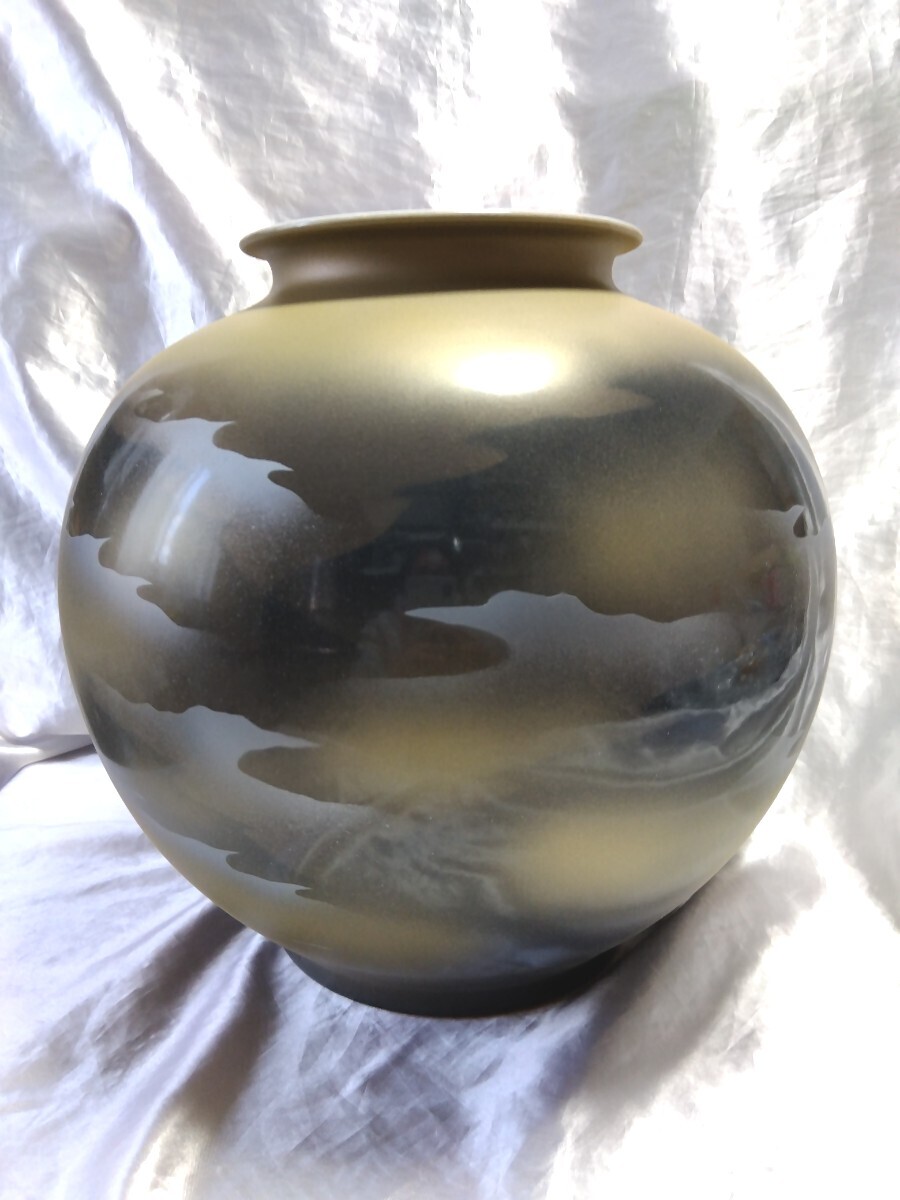 九谷焼 花瓶 壷 吉臣 壺 鶴 縁起物 花入れ 花器 花瓶 陶器 工芸 九谷焼 花瓶 壷 吉臣 壺 鶴 縁起物 花入れ 花器 花瓶 陶器 工芸