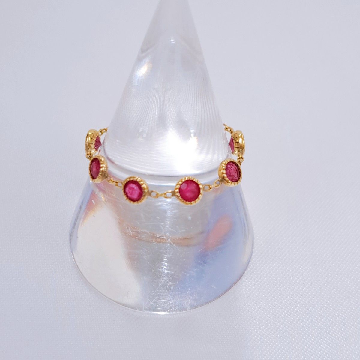 agete アガット リング ルビー K10 チェーンリング Dreamy agete アガット リング ルビー K10 チェーンリング Dreamy