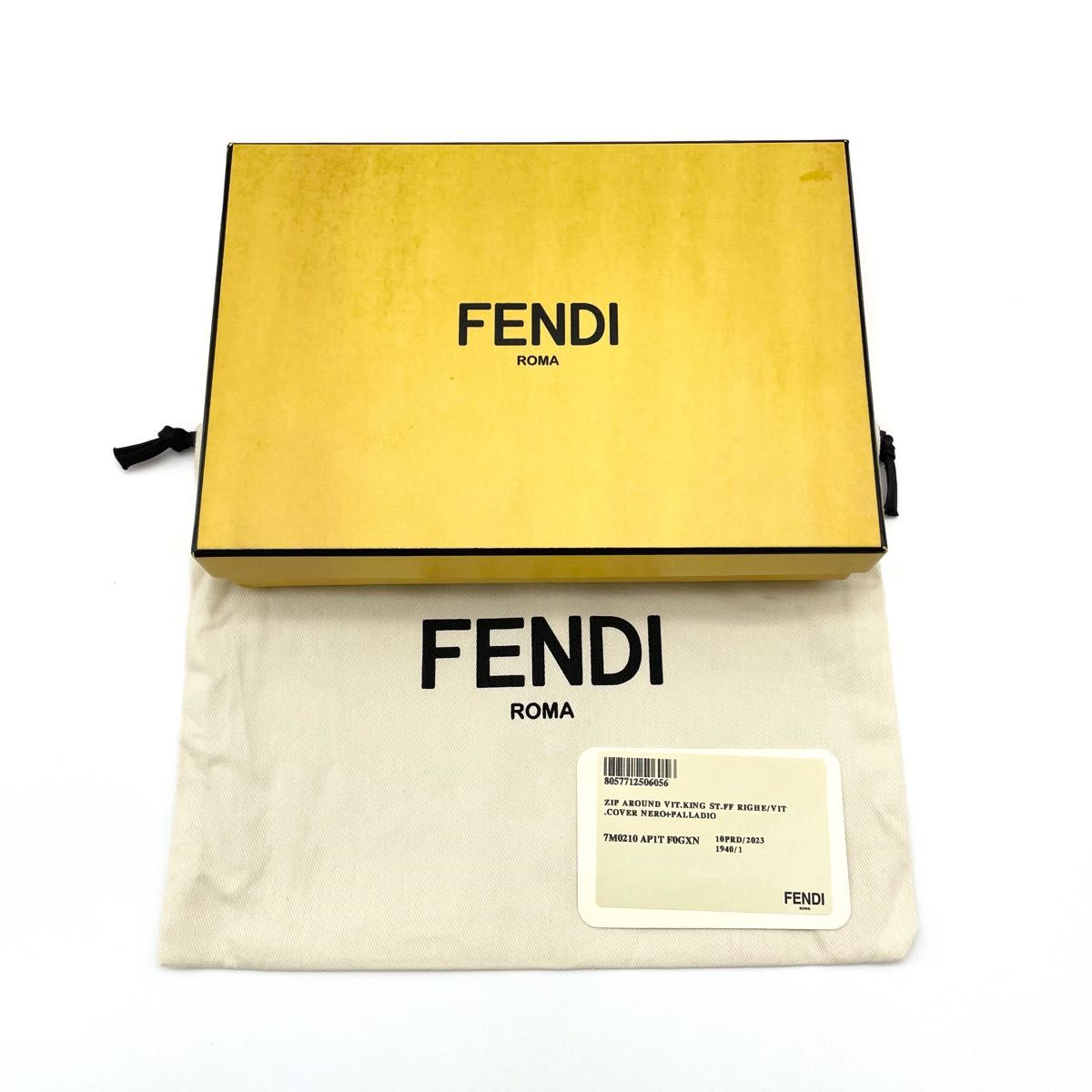 新品】フェンディ シャドー ダイアゴナル ジップアラウンド 新品】フェンディ シャドー ダイアゴナル ジップアラウンド