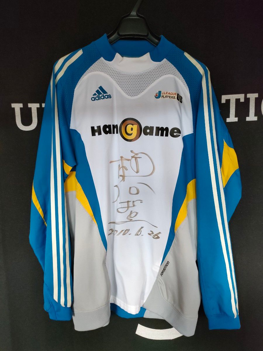 【JリーグOB会】サッカー・ アディダス ★非売品☆柱谷哲二サイン入り★希少