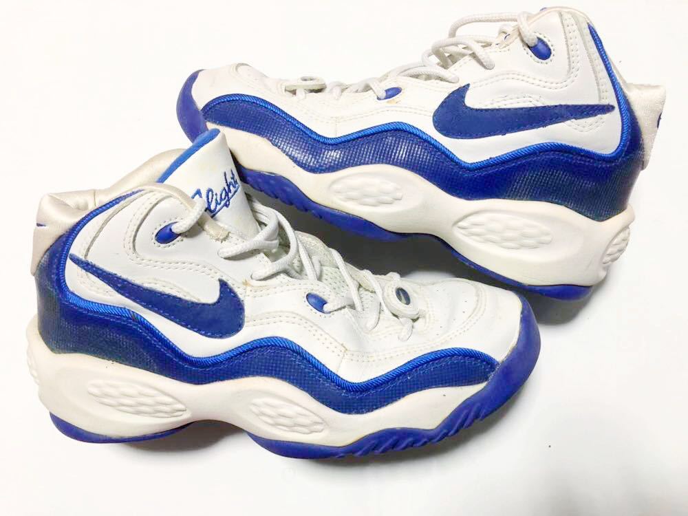 nike air flight blue and white