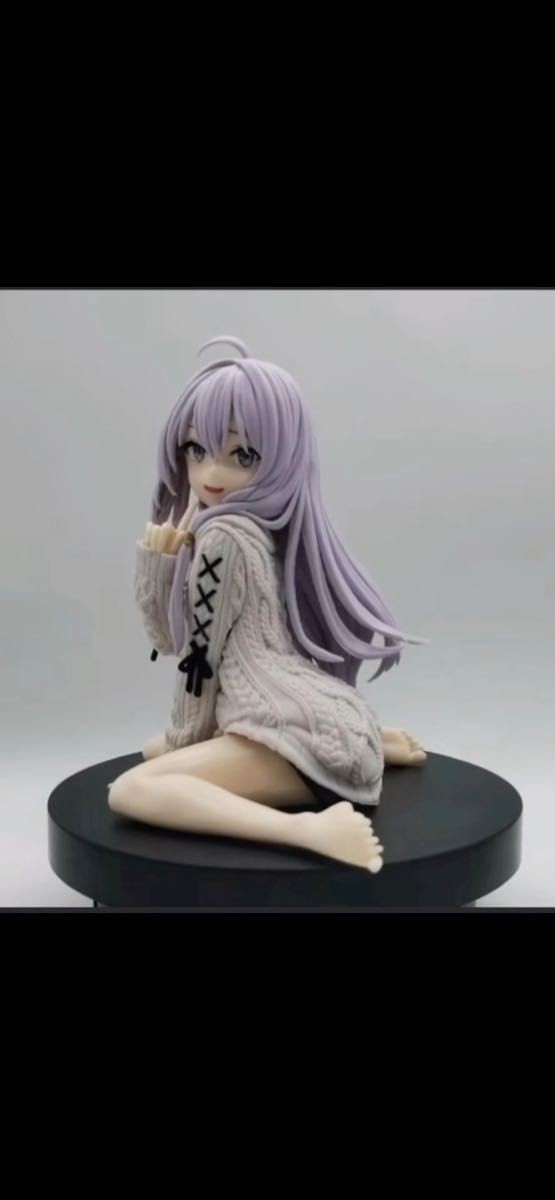 薄紫髪のセーター姿フィギュア イレーナ 人形 おもちゃ 14CM