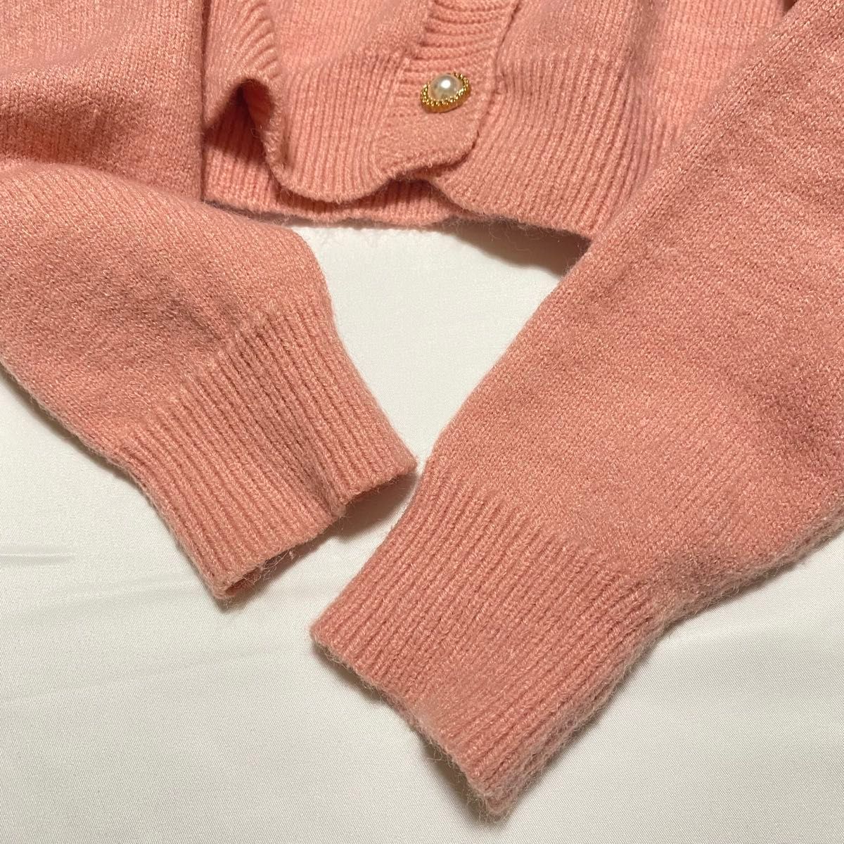 SHEIN シーイン Vネックオープンフロントルーズニットセーター