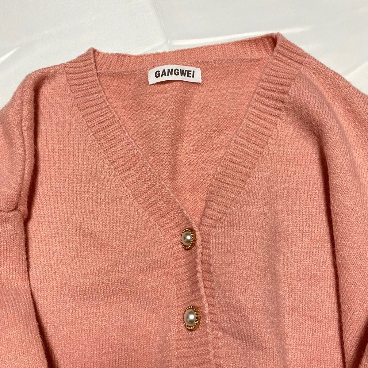 SHEIN シーイン Vネックオープンフロントルーズニットセーター SHEIN シーイン Vネックオープンフロントルーズニットセーター