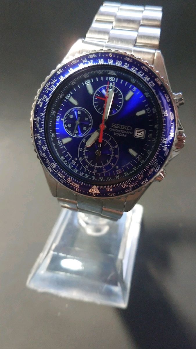 SEIKO 美品 パイロット クロノグラフ 7T92-0CF0腕時計 セイコー
