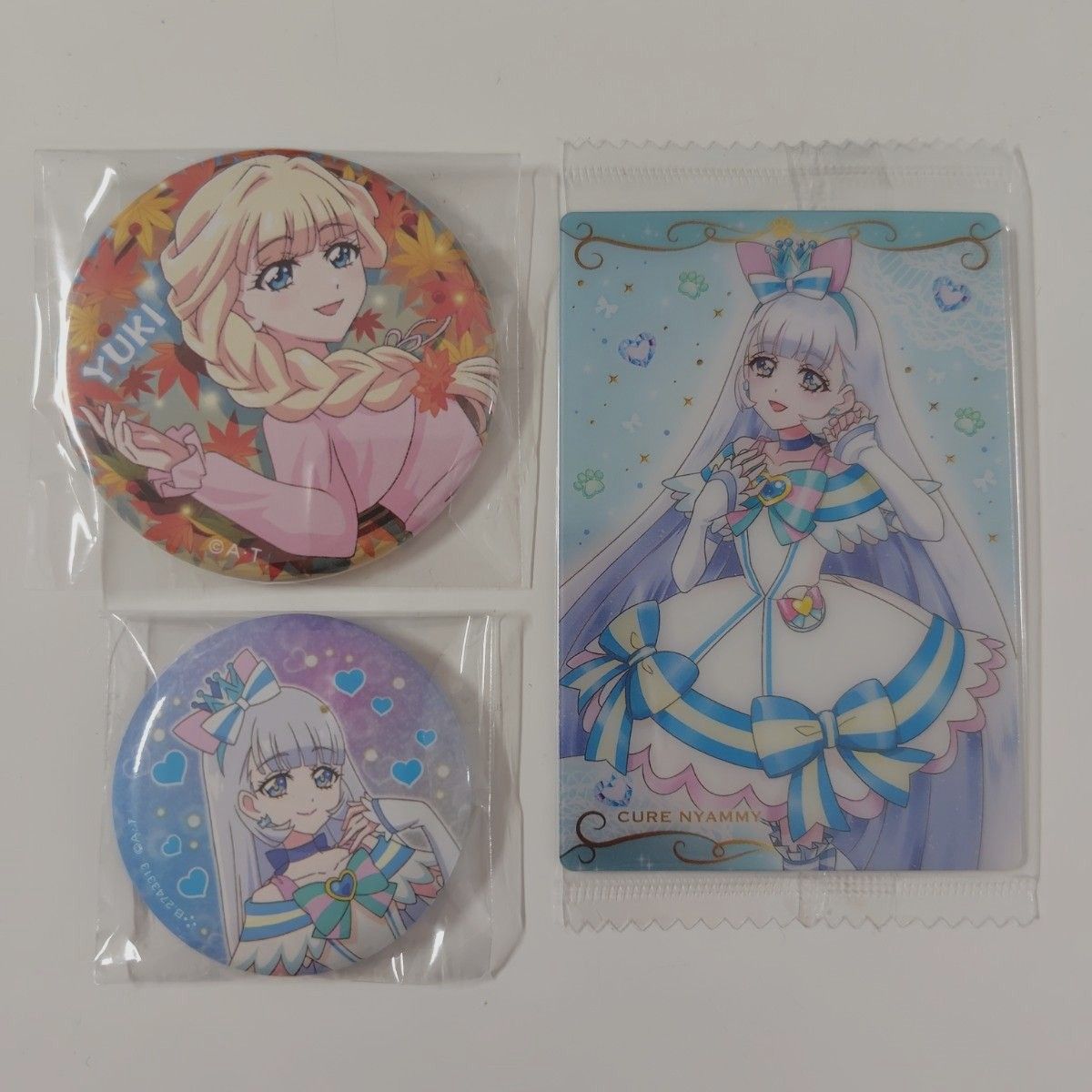わんぷり キュアニャミー 猫屋敷ユキ 缶バッジ カード セット わんぷり キュアニャミー 猫屋敷ユキ 缶バッジ カード セット