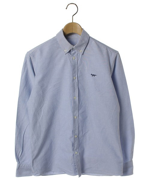 maison kitsune bd shirt S beautiful goods mezzo n fox Italy made button down shirt 