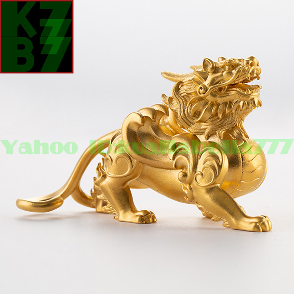[ permanent gorgeous ] original gold [ yellow gold ....]100% hand made Gold made of gold luck with money fortune . better fortune feng shui . except . amulet tradition metalwork goods * height 50mm weight 208g proof attaching N76