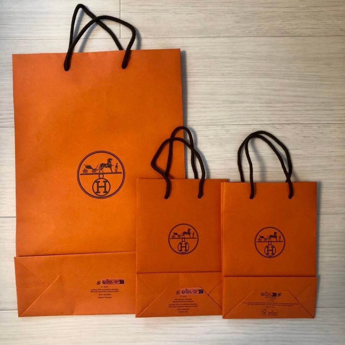 HERMES エルメス ショップ袋 ショッパー オレンジ ハイブランド HERMES エルメス ショップ袋 ショッパー オレンジ ハイブランド