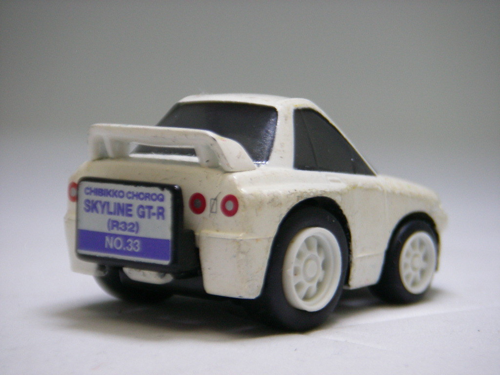 ちびっこ チョロQ ジャンク品 日産 スカイライン R32 GT-R (白) ルース_画像2