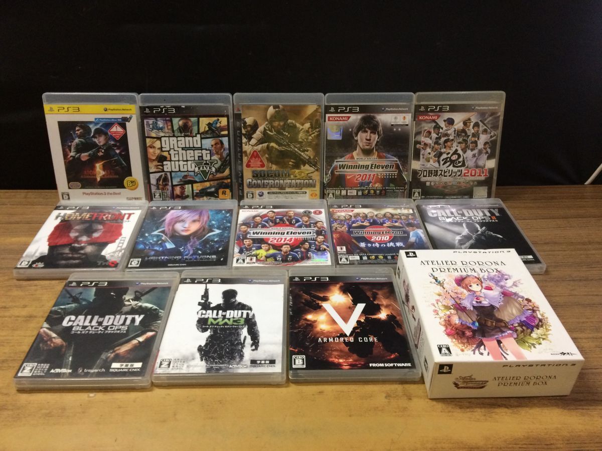 KK805 PlayStation3ソフト13点まとめて[ARMORED CORE][grand theft autoⅤ][HOMEFRONT][CALL OF DUTY]等 PS3 プレステ 動作未確認/80