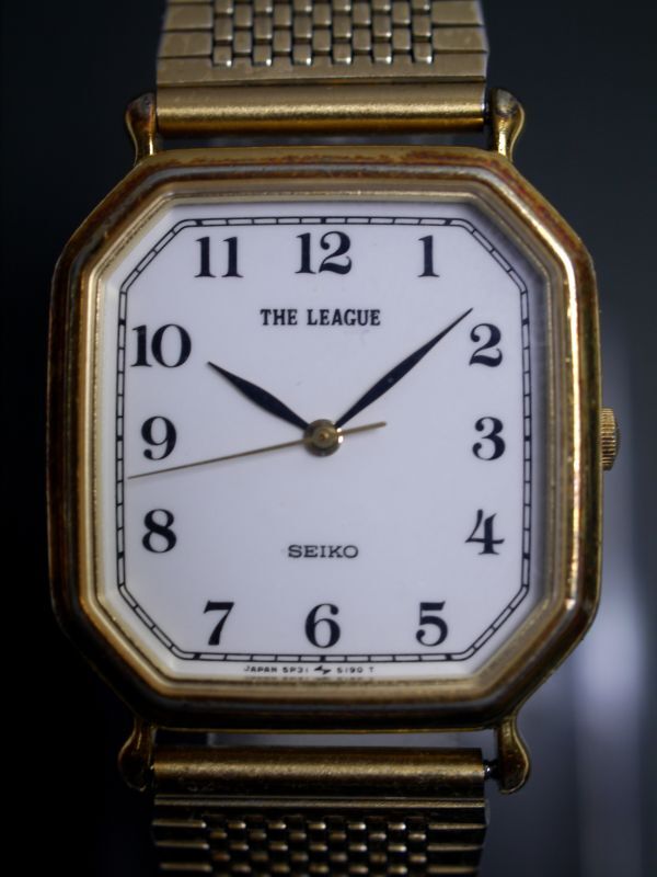 セイコー SEIKO The LEAGUE クォーツ 3針 5P31-5120 男性用 メンズ 腕時計 z589 稼働品