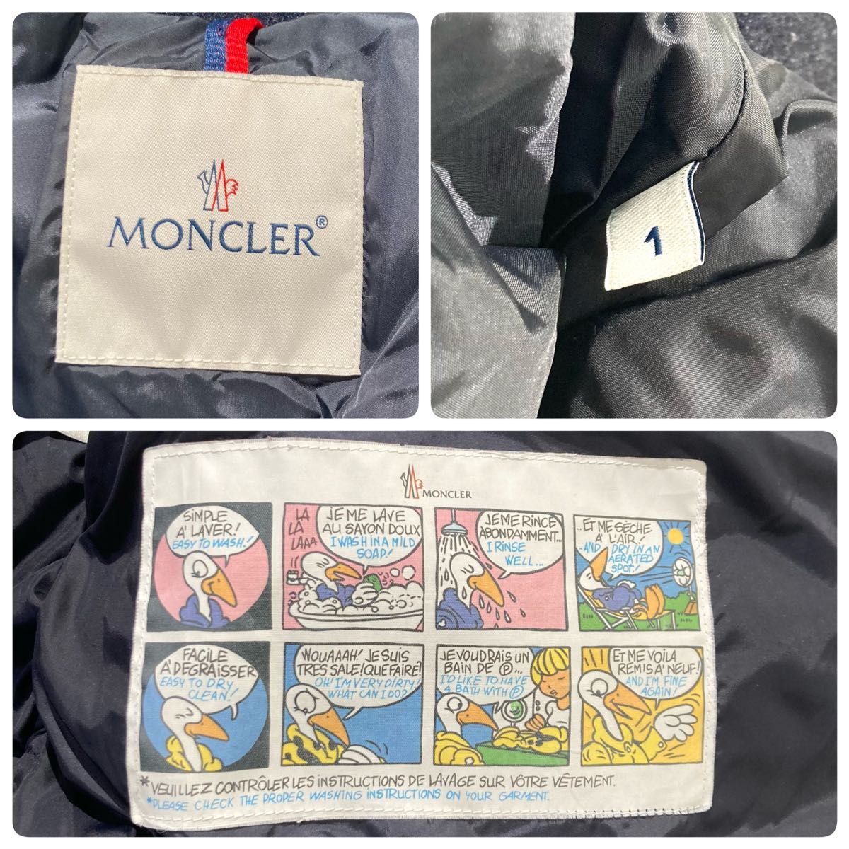 MONCLER モンクレール ダウンジャケット デニム インディゴ MONCLER モンクレール ダウンジャケット デニム インディゴ