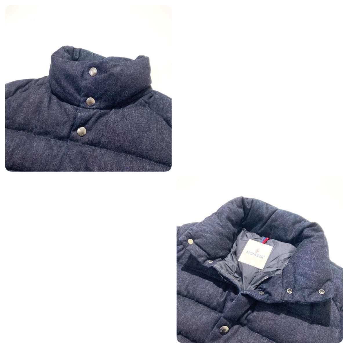 MONCLER モンクレール ダウンジャケット デニム インディゴ MONCLER モンクレール ダウンジャケット デニム インディゴ