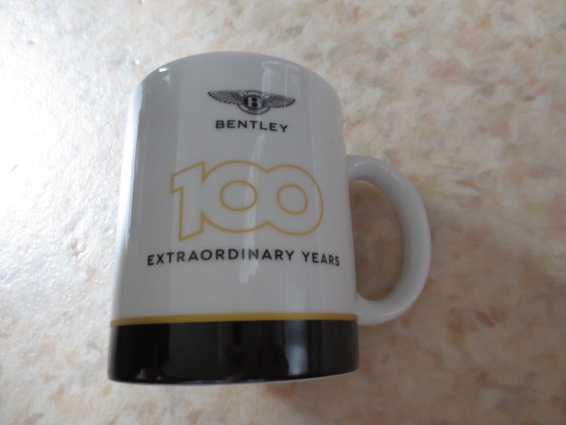 ベントレーBENTLEY・100周年記念マグカップ・ドイツ製・ベントレー社公認製作オフィシャルライセンス商品★ミュルザンヌ・ロールスロイス_記念すべき１００周年記念アイテムです