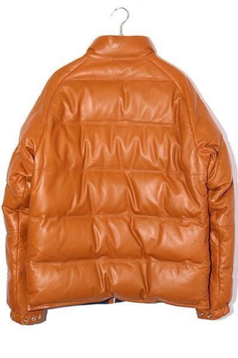 A BATHING APE エイプ LEATHER CLASSIC DOWN JACKET レザー A BATHING APE エイプ LEATHER CLASSIC DOWN JACKET レザー