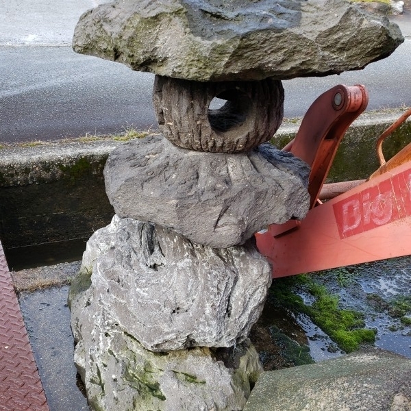  light . stone garden stone Japan garden peace . old Japanese-style house structure .