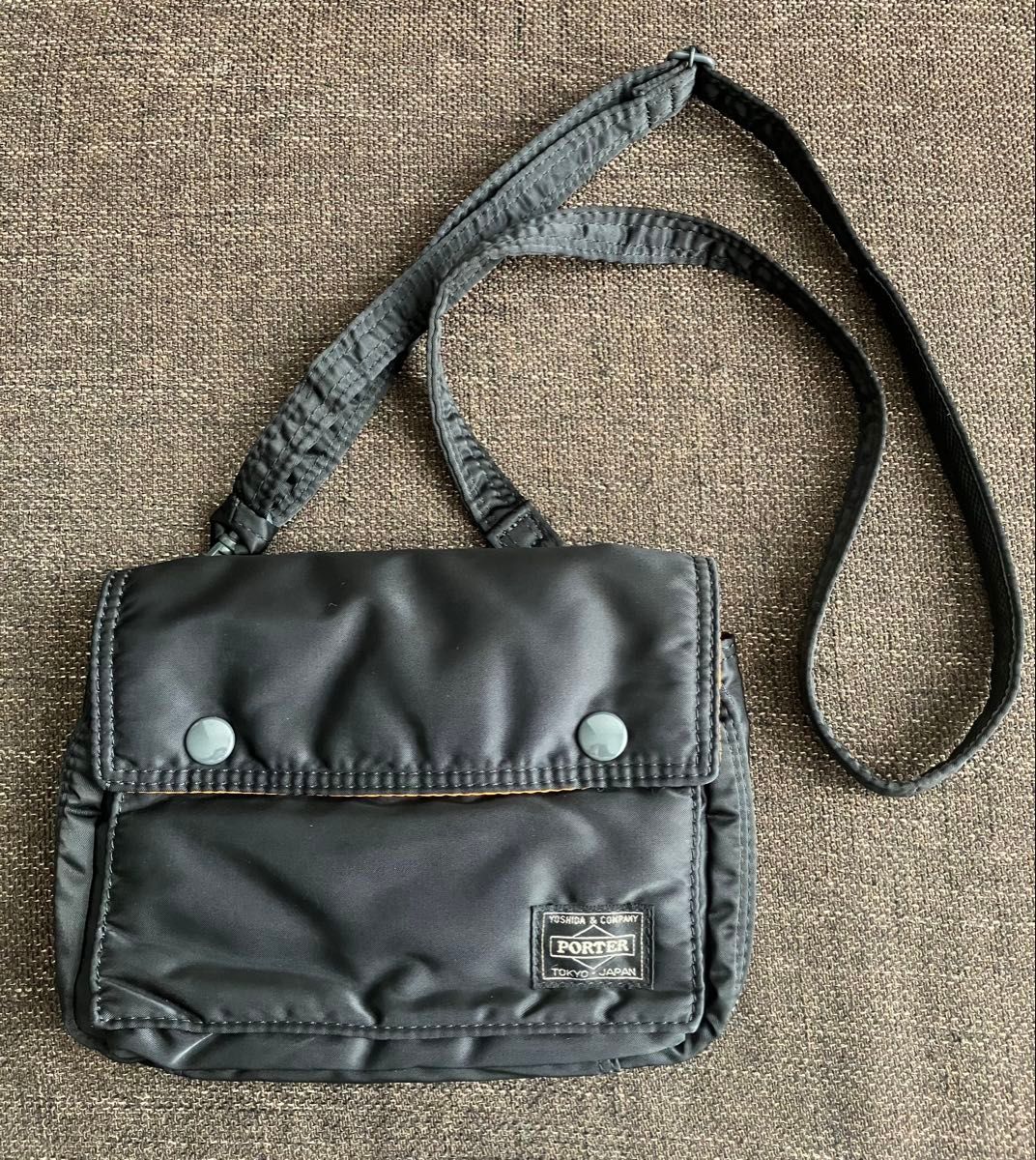 【2024新春福袋】 【美品】PORTER 黒 ショルダー バッグ ミニ ポーチ ポーター タンカー バッグ