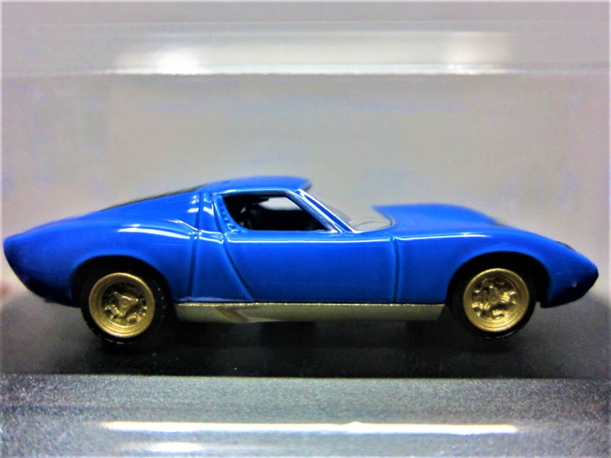 G.space☆ランボルギーニ ダイキャストカーコレクションVol.1☆LAMBORGHINI MIURA P400 SV ブルー☆1/72☆G.arrows2007_画像7