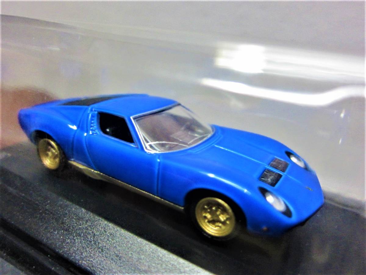 G.space☆ランボルギーニ ダイキャストカーコレクションVol.1☆LAMBORGHINI MIURA P400 SV ブルー☆1/72☆G.arrows2007_画像8