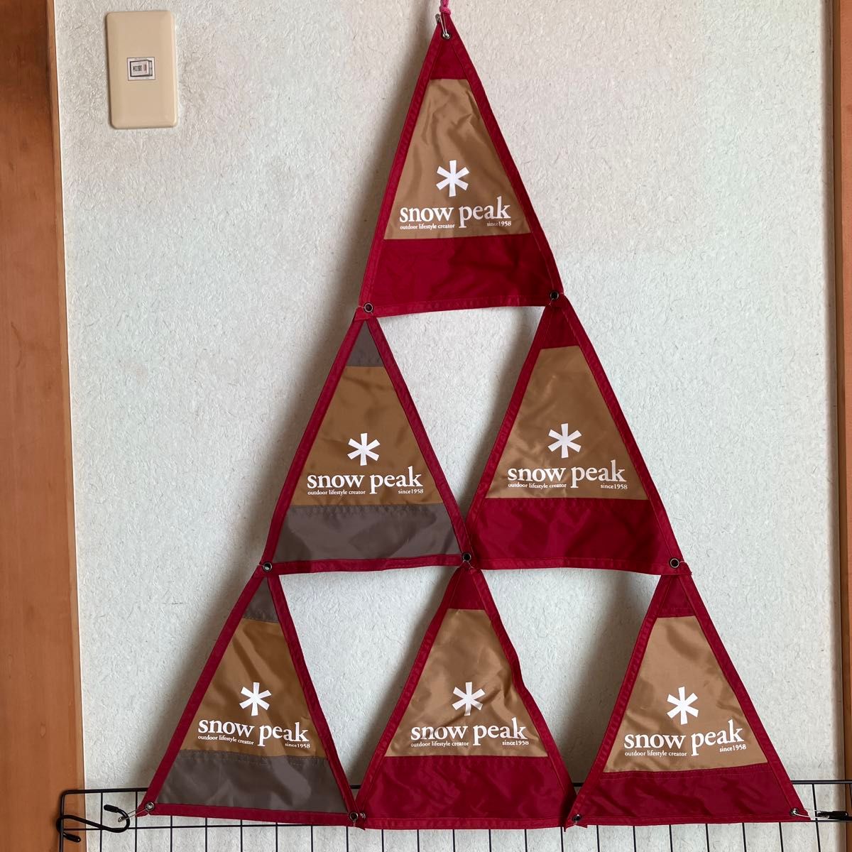 ☆ 非売品希少 ☆snow peak ペナントフラッグ6枚セット